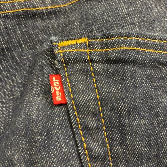 LEVI’S Men’s 501 Dark Wash Button-Fly Jeans, W40 L30 - Picture 6 of 12